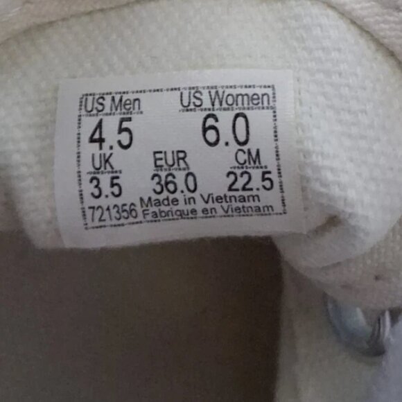 Vans Off The Wall Women's Checkerboard Canvas Skaters Sneakers Size 6 - Picture 8 of 9